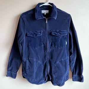 Quasi corduroy zip up.